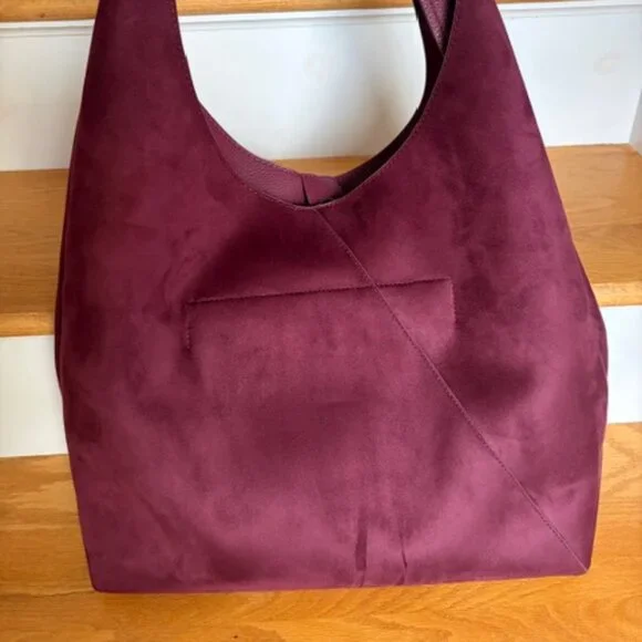 Banana Republic Factory Vegan Suede Leather Slouchy Tote - Picture 3 of 4